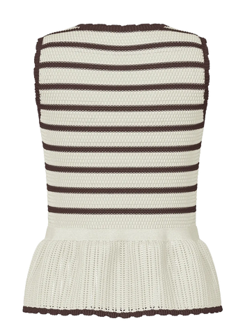 Yasannie knit top - Coffee bean