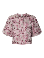 Yastania 2/4 top - pink lady/AOP tamia print