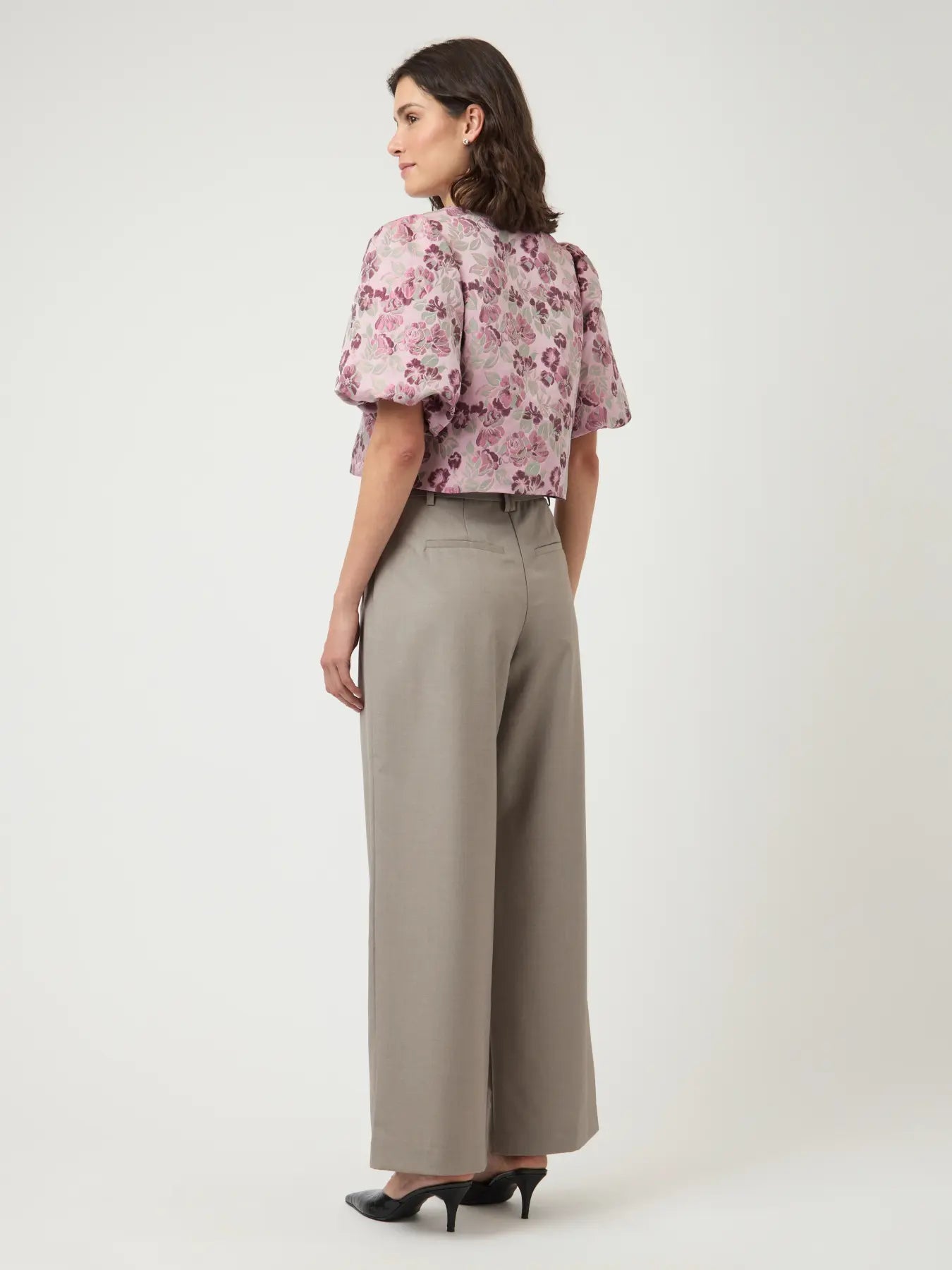 Yastania 2/4 top - pink lady/AOP tamia print