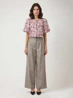Yastania 2/4 top - pink lady/AOP tamia print