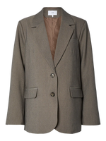 Yasreemaj ls blazer - grey melange