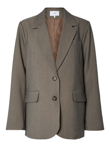 Yasreemaj ls blazer - grey melange