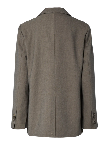 Yasreemaj ls blazer - grey melange
