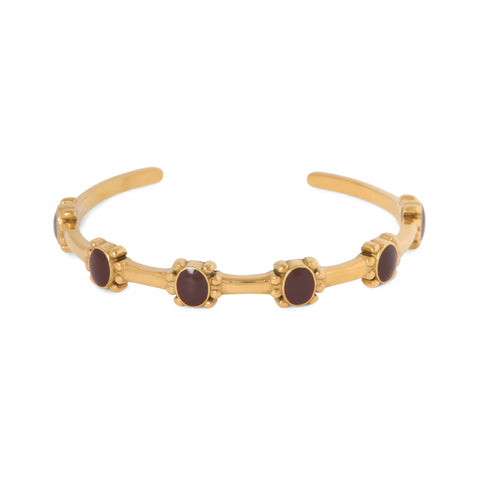Garnet romance bangle gold