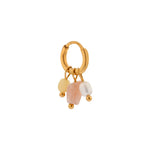 Single Gemstone hoop gold