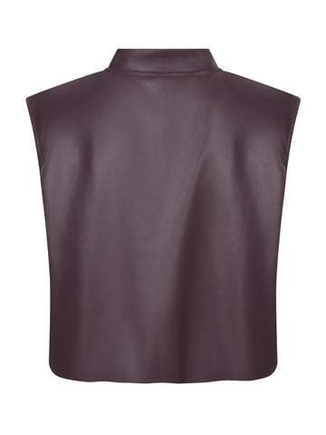 Gilet Inez - Aubergine