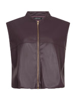 Gilet Inez - Aubergine