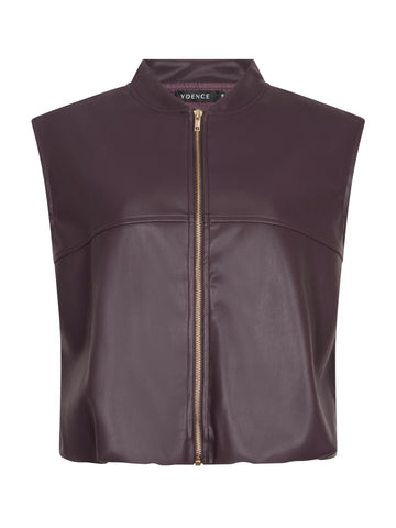 Gilet Inez - Aubergine