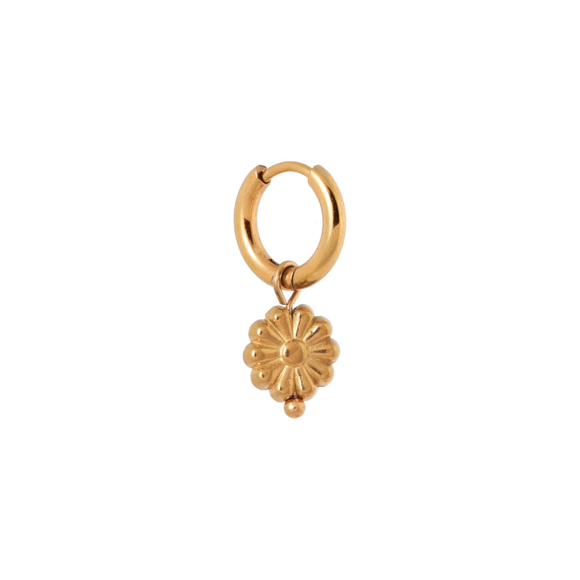Golden bloom hoop gold
