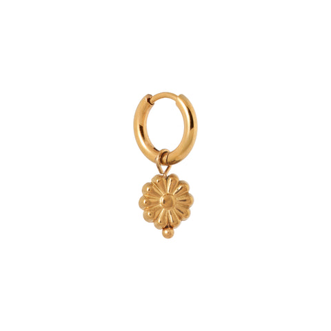 Golden bloom hoop gold