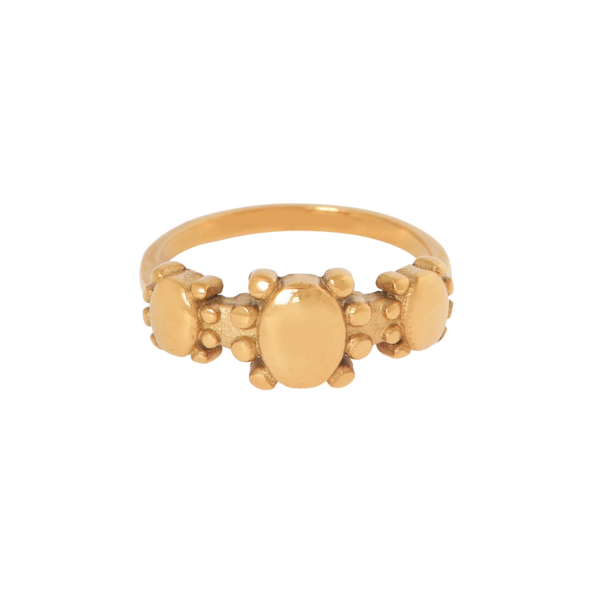 Golden romance ring gold