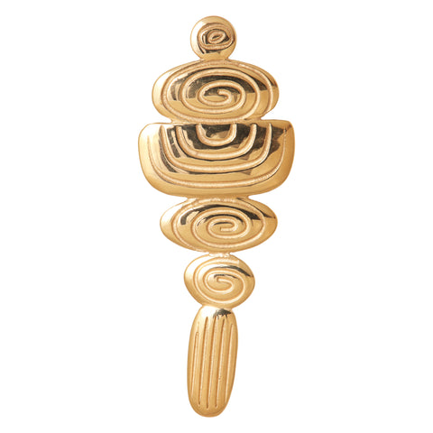 Greek elegance hoop gold