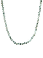 Marble green necklace silver
