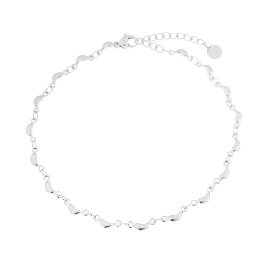 Half Moon Anklet Silver