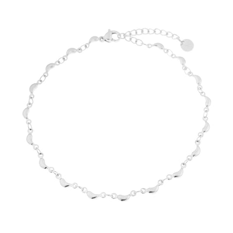 Half Moon Anklet Silver