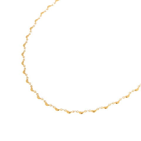 Half Moon Necklace Gold