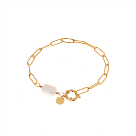 Hold on big pearl bracelet