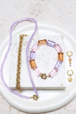 Colorful shiny bracelet gold