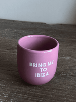 Sisi cup Bring me to ibiza - roze/wit