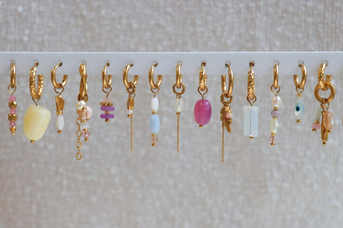 Chain olivia hoop gold