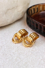 Single Round and round hoop gold