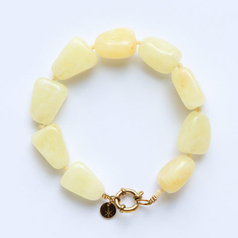 Butter yellow bracelet gold