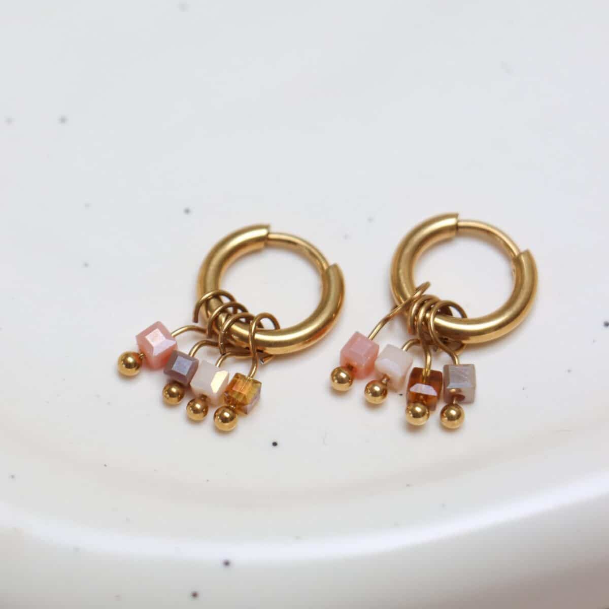 Single Sand Dune Hoop Gold