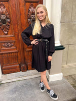 Slftyra short dress b - black