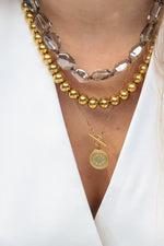 Forever more necklace gold