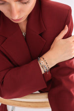 Black star bracelet silver