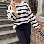 MSCHJillena Pullover STP - EGRET/BLACK