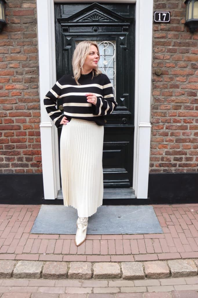 SLFALEXIS MW MIDI SKIRT B NOOS - BIRCH