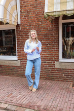 MSCHZenika Wrap Top STP - Azurine/blue-white