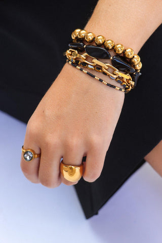 Noir glow bracelet gold