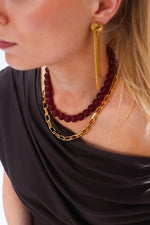 Bold chain necklace gold