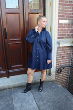 Yasroyanna ls shirt dress - navy blazer