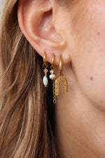 Single Coastal Shine Hoop Gold