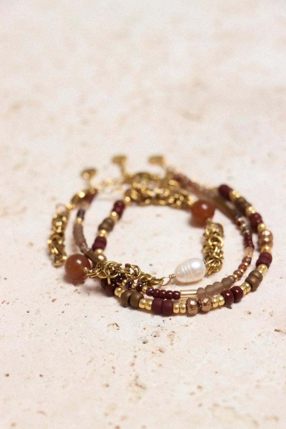 Amber gold bracelet gold