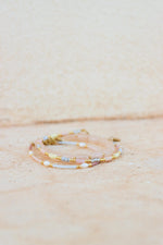 Soft rainbow bracelet gold