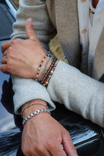 Flat chain bracelet silver
