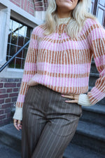 Yaschrisna ls knit pullover - meerkat