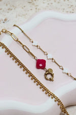 White clover bracelet gold