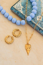Eye of love charm gold