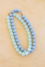 Blue horizon necklace gold