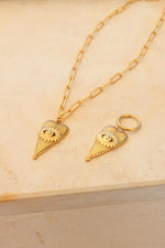 Eye of love necklace gold
