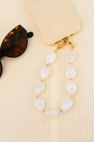 White oval phone cord