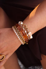 Shiny blush bracelet gold