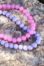 Lavender glow necklace gold
