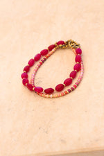 All day pink bracelet gold