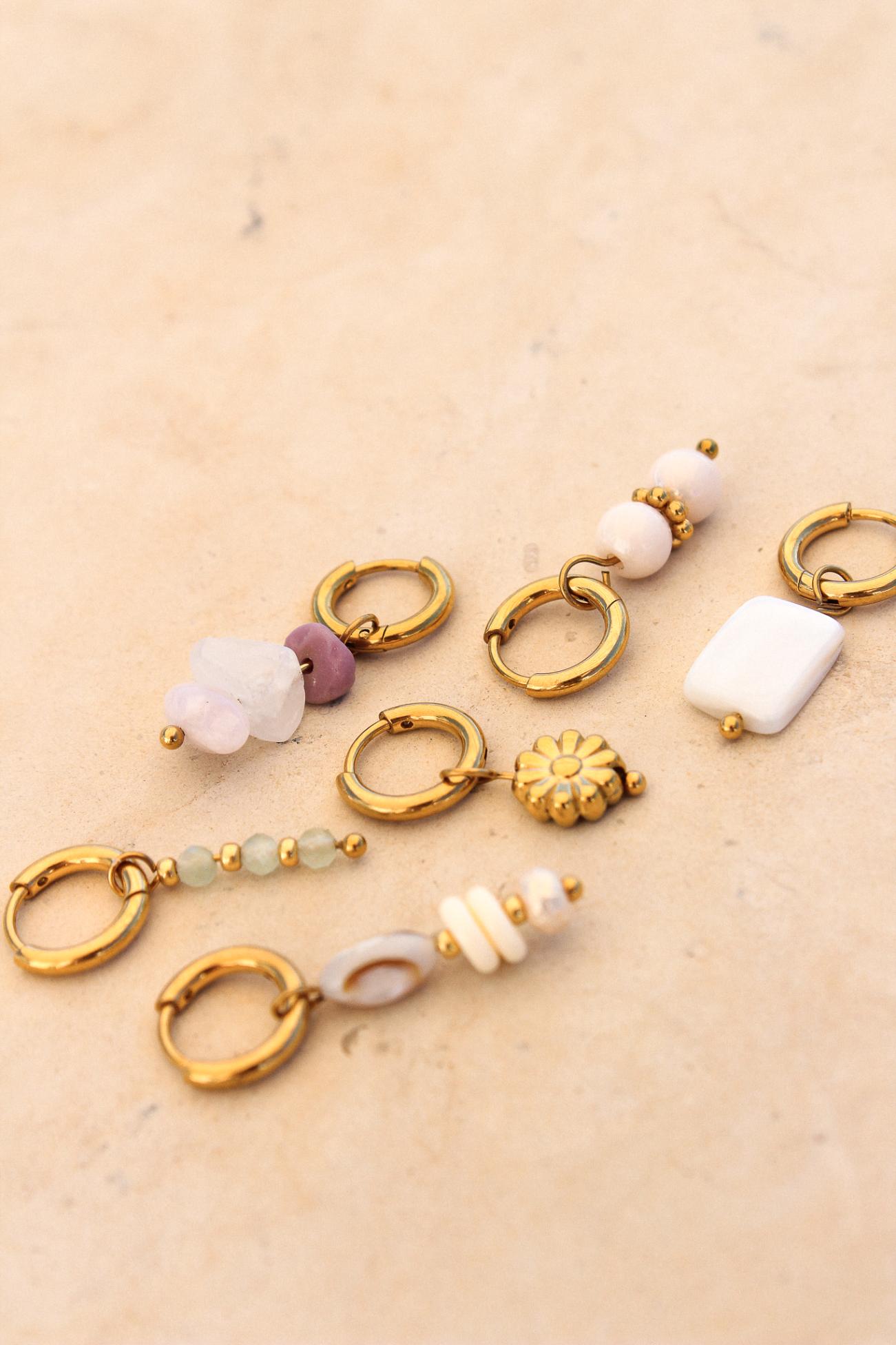 Golden bloom hoop gold